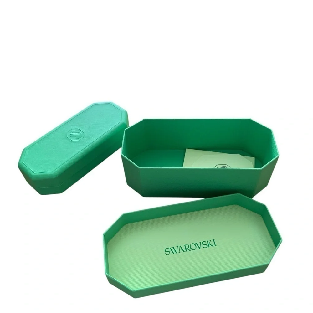 Swarovski green glasses